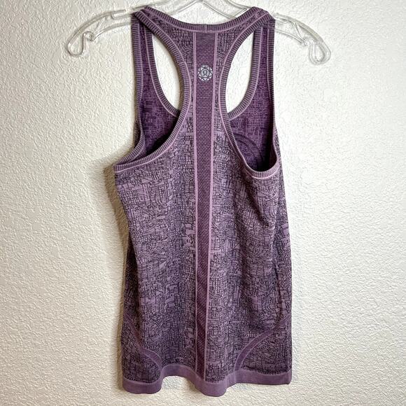 Lululemon Swiftly Racerback 2016 Seawheeze Heathered Lullaby Purple Womens 6 - Picture 2 of 5